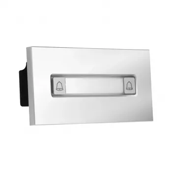 BCS Outdoor IP Video Intercom Panel with 2 Call Buttons, 2MP Camera, RFID Reader, Black
