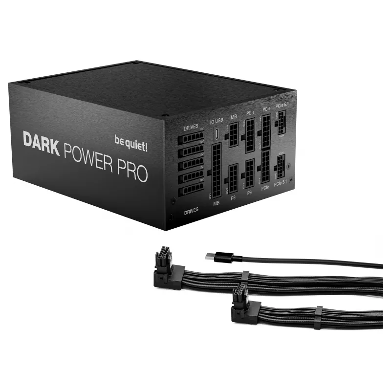 be quiet! Dark Power Pro 14 IO 1300W ATX 3.1 PCIe 5.1 80+ Titanium Fully Modular Power Supply (BP022EU)