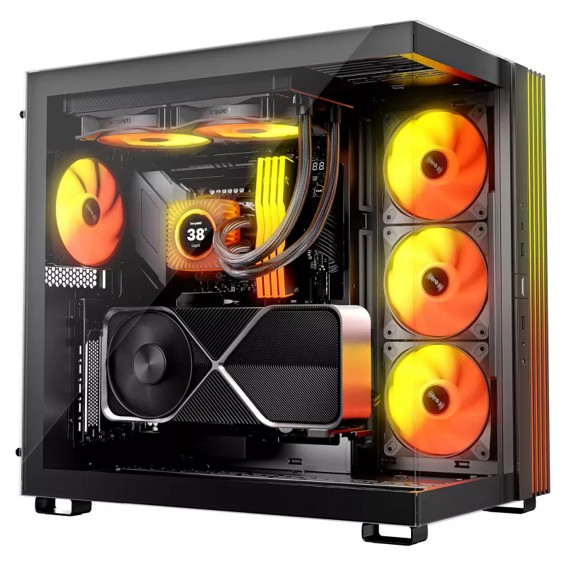 be quiet! Light Loop IO LCD 240mm All-in-One Liquid Cooler, Black
