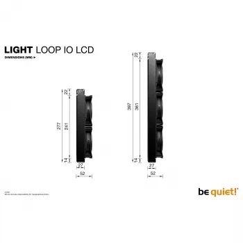 be quiet! Light Loop IO LCD 360 mm White All-in-One Liquid CPU Cooler for Intel/AMD