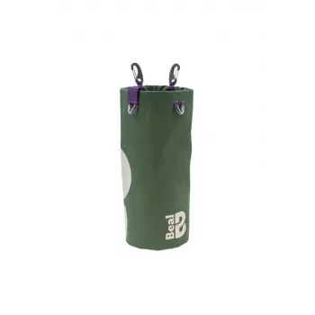BEAL Long Tool Bucket II - 7.5L Tarpaulin Tool Bag with Drawstring Closure, Reinforced Bottom, Drainage Eyelets, Black/Yellow