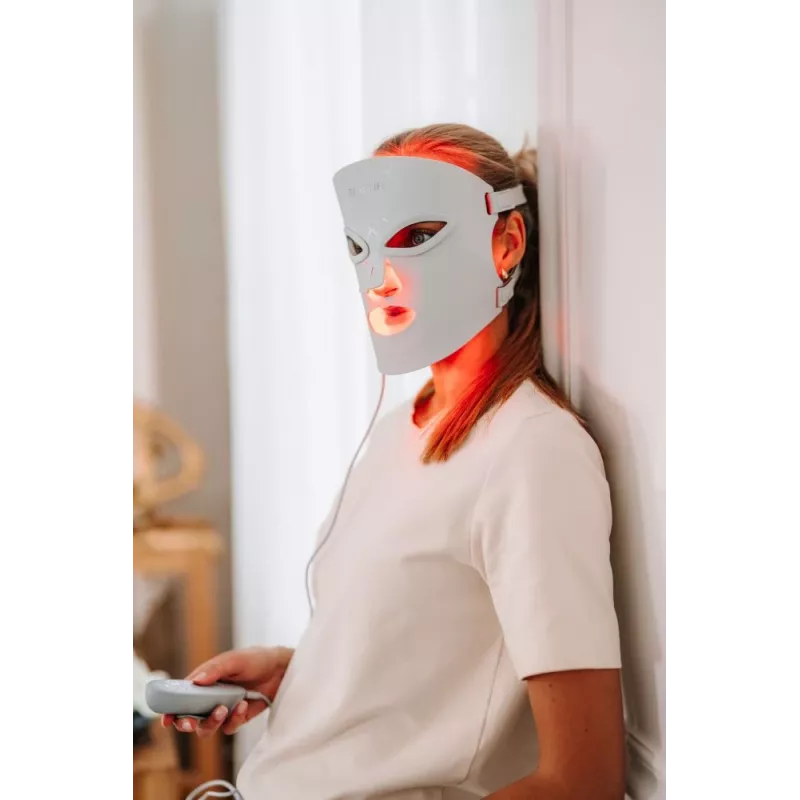 Beautifly AuraSkin Pro LED Light Therapy Face Mask - 7 Colors, 192 Diodes, Rechargeable