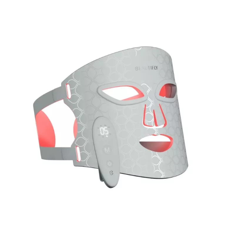 Beautifly AuraSkin Pro LED Light Therapy Face Mask - 7 Colors, 192 Diodes, Rechargeable