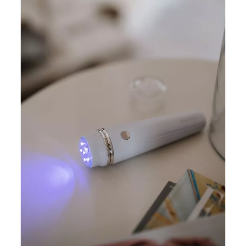 Beautifly Glossy Acne Young Sonic Facial Cleansing Brush with Blue LED Light Therapy and Heating Function, Rose Gold/Pink