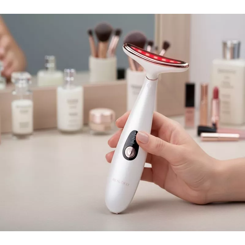 Beautifly LumaLift Pro LED Light Therapy Face and Neck Massager