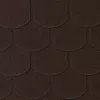 BEAVER Roof Shingle Brown 1 Pack = 3.85 m² (24 Shingles, 0.16 m² Each) – Bituminous Beaver Tail Shingle, Fibreglass Reinforced, Ceramic Granules, UV & Weather Resistant