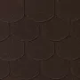 BEAVER Roof Shingle Brown 1 Pack = 3.85 m² (24 Shingles, 0.16 m² Each) – Bituminous Beaver Tail Shingle, Fibreglass Reinforced, Ceramic Granules, UV & Weather Resistant