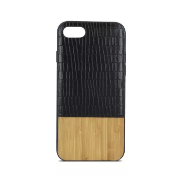 Beeyo Apple iPhone 7 Plus / 8 Plus Wooden Case - Natural Wood Back Cover with TPU Frame