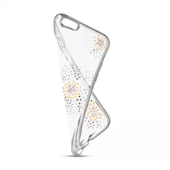 Beeyo Sony Xperia E5 Flower Dots TPU Case Silver