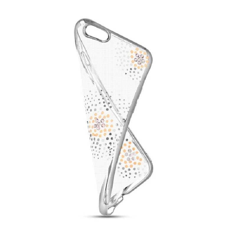 Beeyo Sony Xperia E5 Flower Dots TPU Case Silver