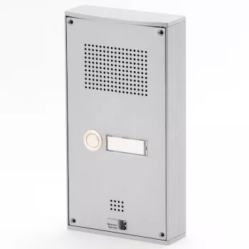 Behnke Serie 5 Surface-Mounted Door Intercom Set 1 Button Silver (5-0055)