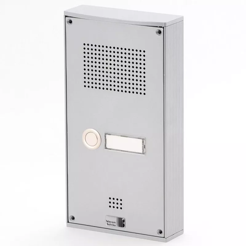 Behnke Serie 5 Surface-Mounted Door Intercom Set 1 Button Silver (5-0055)