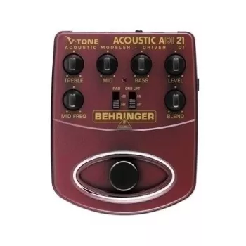 Behringer ADI21 Acoustic Guitar Preamp / DI Box with 3-Band EQ and Feedback Control