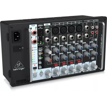 Behringer PMP500MP3 500W 8-Channel Powered Mixer with MP3 Player and KLARK TEKNIK FX