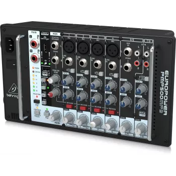 Behringer PMP500MP3 500W 8-Channel Powered Mixer with MP3 Player and KLARK TEKNIK FX