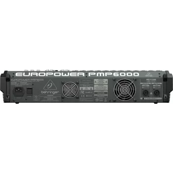 Behringer PMP6000 20-Channel Powered Mixer with Dual FX and 1200W Bridged Output, Black