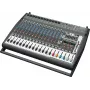 Behringer PMP6000 20-Channel Powered Mixer with Dual FX and 1200W Bridged Output, Black