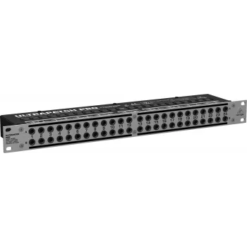 Behringer PX3000 48-Point 1/4 inch TRS Patch Panel, 1U Rackmount, 3-Mode Switching