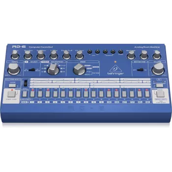 Behringer RD-6-BU Analog Rhythm & Drum Machine, Blue
