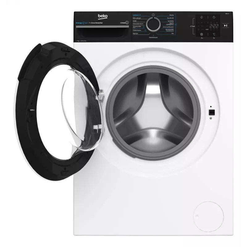 Beko BM3WFU3721WBW 7 kg 1200 rpm Front Load Washing Machine with SteamCure and Bluetooth