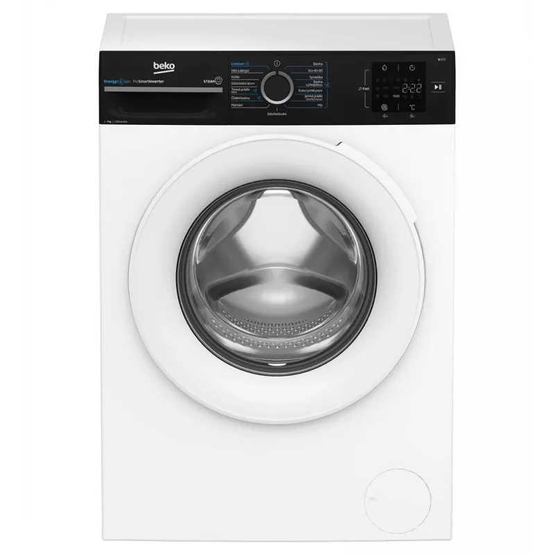 Beko BM3WFU3721WBW 7 kg 1200 rpm Front Load Washing Machine with SteamCure and Bluetooth