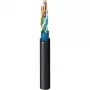 Belden CatSnake Category 5E Tactical Ethernet Cable, 24 AWG Stranded Bare Copper, UTP, TPE Jacket, Black, 100 MHz, Gigabit, High-Flex