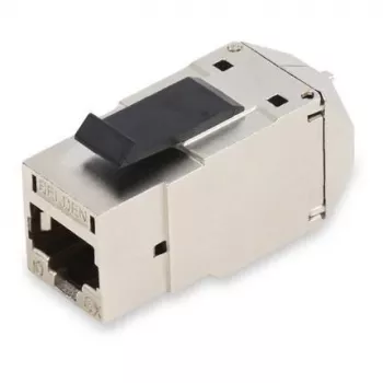 Belden REVConnect 10GX STP Modular RJ45 Keystone Jack CAT6A Shielded White
