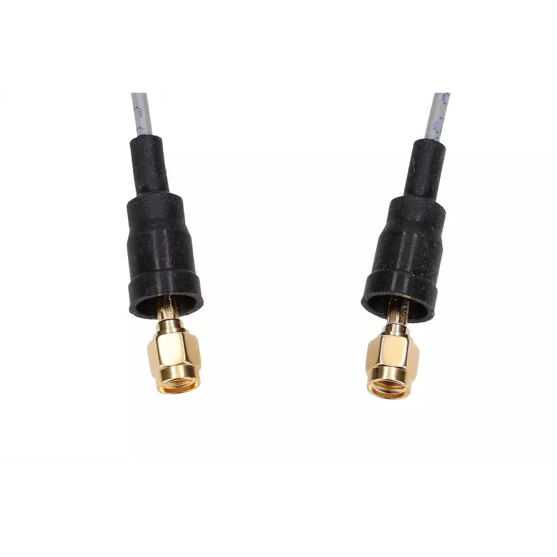 Belden RP-SMA/RP-SMA 50cm RF100LL Coaxial Pigtail Cable, 50 Ohm, Black