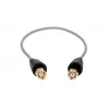 Belden RP-SMA/RP-SMA 50cm RF100LL Coaxial Pigtail Cable, 50 Ohm, Black