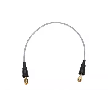Belden RP-SMA/RP-SMA 50cm RF100LL Coaxial Pigtail Cable, 50 Ohm, Black