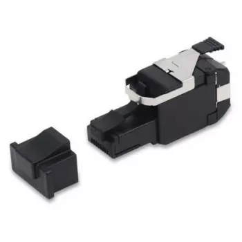 Belden RVAFPUBK-B24 REVConnect 10GX UTP Field Terminable RJ45 Plug, Category 6A, Black