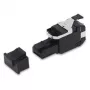 Belden RVAFPUBK-B24 REVConnect 10GX UTP Field Terminable RJ45 Plug, Category 6A, Black