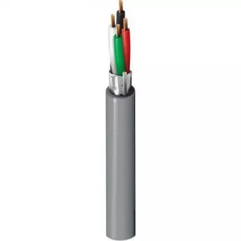 Belden Security & Sound, #22-4c BC, Shielded Multi-Conductor Cable, 4 Conductors, 22 AWG, Bare Copper, CMR, 300V, Grey PVC Jacket