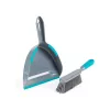 Beldray Anti-Bac Dustpan & Brush Set Grey/White