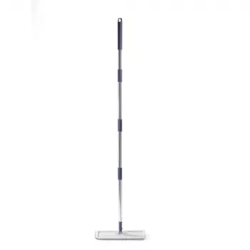 Beldray LA00000008EU7 Flat Head Mop & Bucket Set - Grey/Blue, 5L Self-Wringing, Telescopic Handle, Microfibre