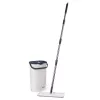 Beldray LA00000008EU7 Flat Head Mop & Bucket Set - Grey/Blue, 5L Self-Wringing, Telescopic Handle, Microfibre