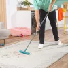 Beldray LA00000011UFEU7 Anti-Bac Dual Action Rubber Head Broom with Telescopic Handle, Grey/Black