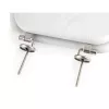 Beldray LA00000073WHTEU7 Wooden Toilet Seat - Soft Close, White, Oval