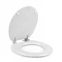 Beldray LA00000073WHTEU7 Wooden Toilet Seat - Soft Close, White, Oval