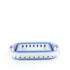 Beldray LA00000152EU7 40L Collapsible Laundry Basket, White/Blue
