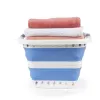 Beldray LA00000152EU7 40L Collapsible Laundry Basket, White/Blue
