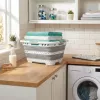 Beldray LA00000153EU7 40L Collapsible Laundry Basket With Legs - Grey and White
