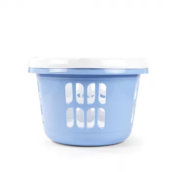 Beldray LA00000174CRNEU7 Set Of 2 Laundry Basket 30L, White/Blue