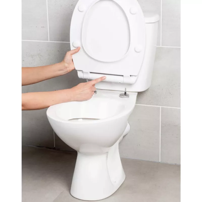 Beldray LA00000201WPEU7 Anti-bac Ultra-Slim Toilet Seat, White
