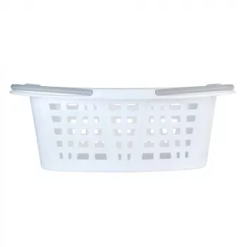 Beldray LA030450PNKFPEU7 Set Of Two Laundry Baskets, White/Pink