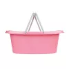 Beldray LA030450PNKFPEU7 Set Of Two Laundry Baskets, White/Pink
