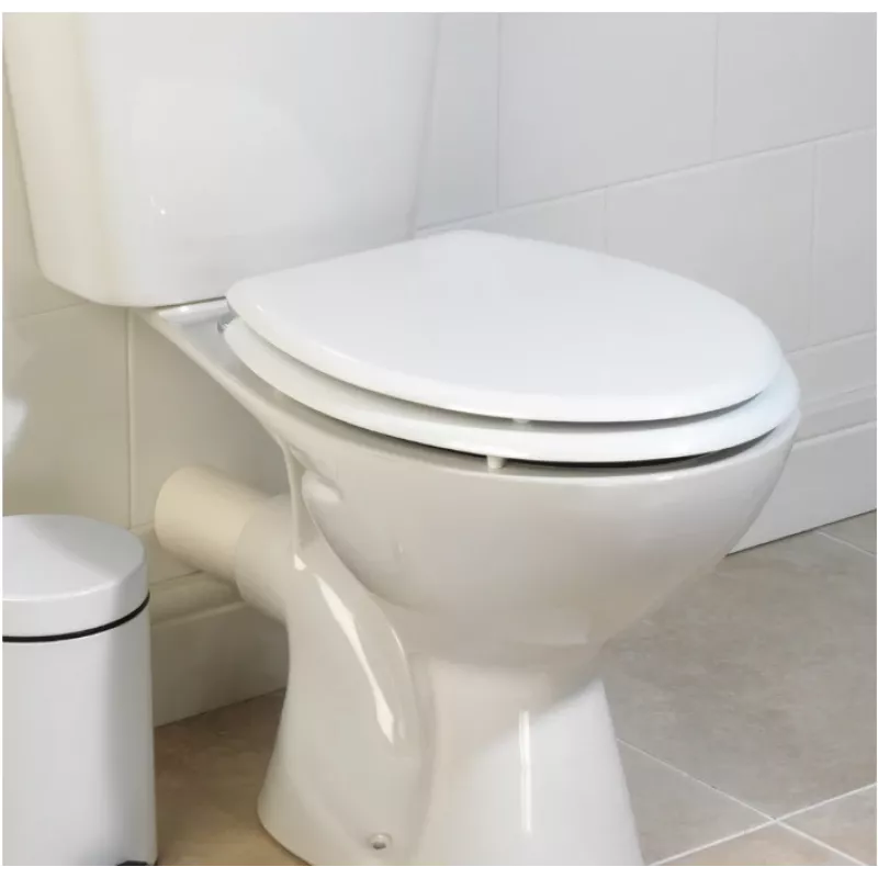 Beldray LA032355WFPEU7 Wooden Toilet Seat White