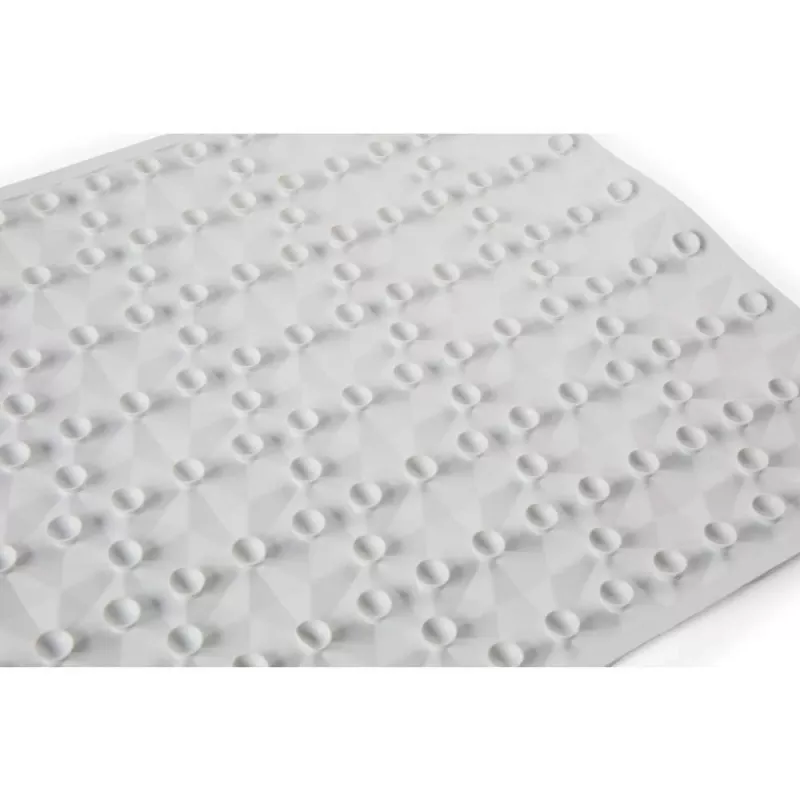 Beldray LA032661UFPFS Anti-bac Rubber Bath Mat - White, Anti-Slip, Suction Cups