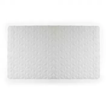 Beldray LA032661UFPFS Anti-bac Rubber Bath Mat - White, Anti-Slip, Suction Cups