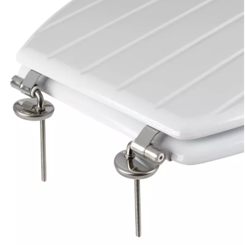 Beldray LA033758WFPEU7 Tongue & Groove Toilet Seat White MDF